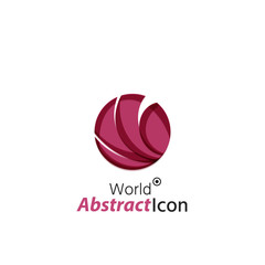 Abstract geometric business corporate emblem - globe, world