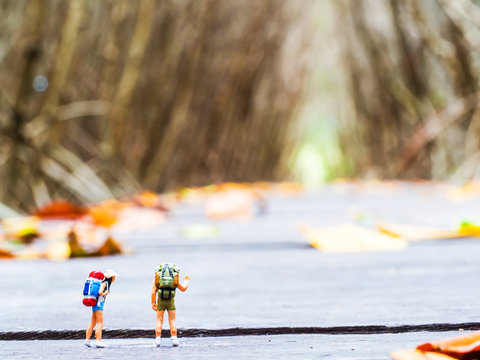 lovely plastic toy standing outdoor