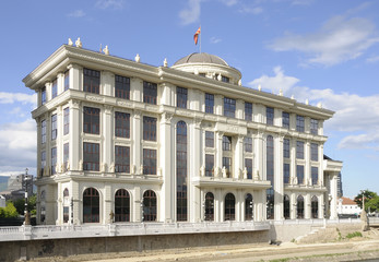 Fototapeta na wymiar Ministry of Foreign Affairs in Skopje
