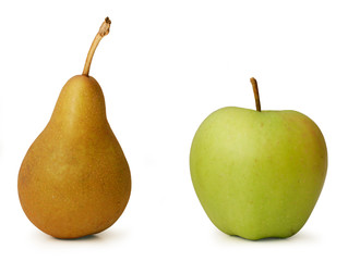 Birne und Apfel