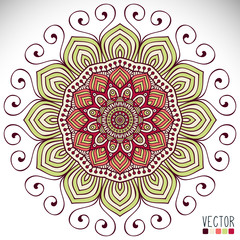 Mandala. Round Ornament Pattern
