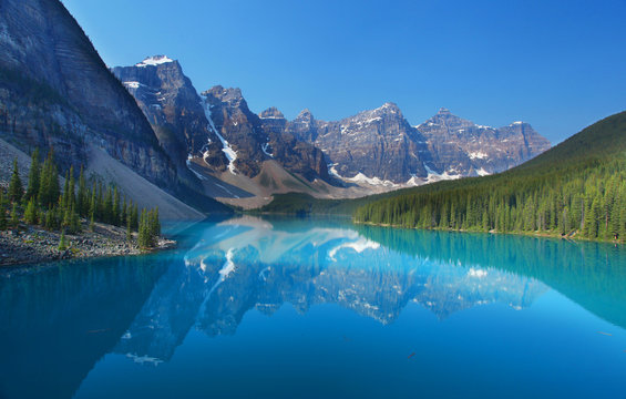 Moraine Lake in the Canadian Rockies