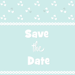 wedding invitation card with hearts