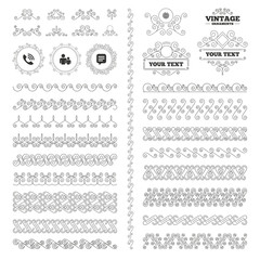 Group of people and phone call. Speech bubble.