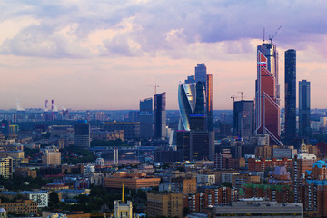 Fototapeta premium Krajobraz Moskwa miasto, Moskwa, Rosja