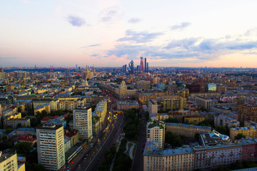 Landscape Moscow city, Moscow, Russia