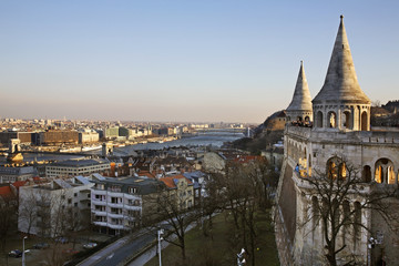 Fisherman's Bastion in Budapest. Hungary
