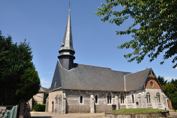 Fototapeta na wymiar Eglise Notre-Dame à Bacqueville (Eure)