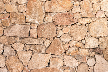 Mauer aus Naturstein