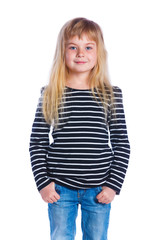 Fototapeta premium Girl posing in studio