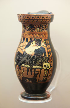 Ancient vase in Rhodes, Greece