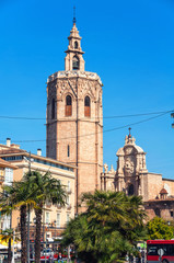 Miguelete tower and Cathedral in Valencia