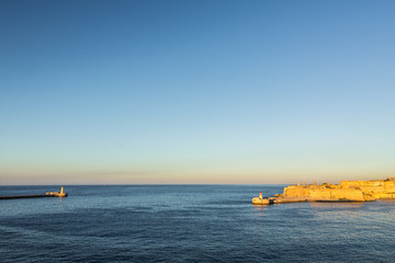 The port of La Valletta, Malta