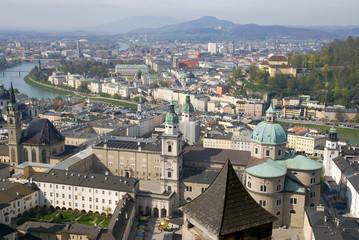 Panorama of Salzburg. Austria.