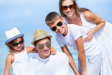 Family, Beach, Latin American and Hispanic Ethnicity.