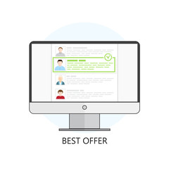 Freelance Best Offer Icon