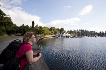 Fototapeta premium stanley park boat house