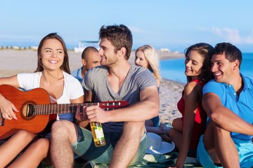 Obraz premium Friends, fun, summer.