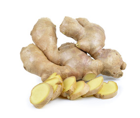 ginger on white background