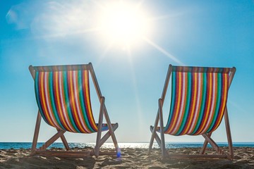 Abstract, armchair, beach.