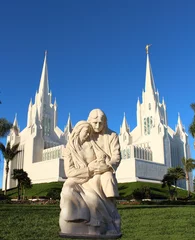 Door stickers Temple Mormon Church – Mormon temple church of latter-Day Saints LDS