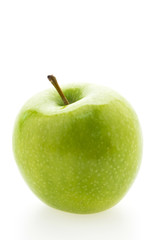 Green apple isolated
