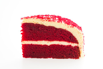 Red velvet cakes isolated