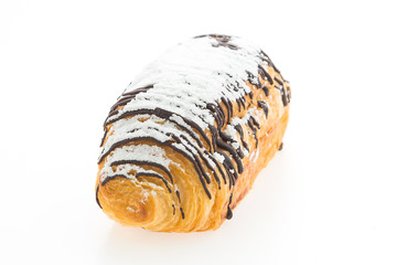 croissant chocolate isolated