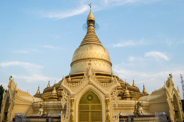Naklejka premium Maha Wizaya Paya, near the Shwedagon Paya, Yangoon, Myanmar.