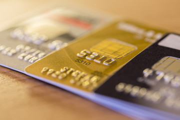 Row of Credit Cards