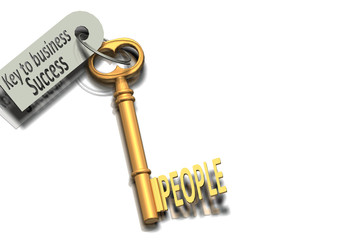 Business People and the Key to Success 