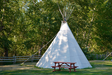 Tipi Zelt in British Columbia, Kanada © Thomas Amler