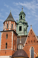 Fototapeta na wymiar Wawel Royal Cathedral in Krakow
