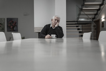 Lonely senior man