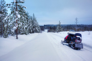 Finnish snowy lanscape