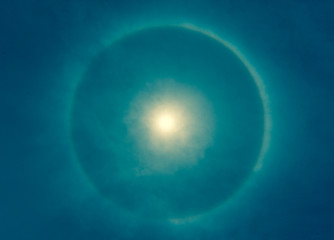 Corona, ring around sun