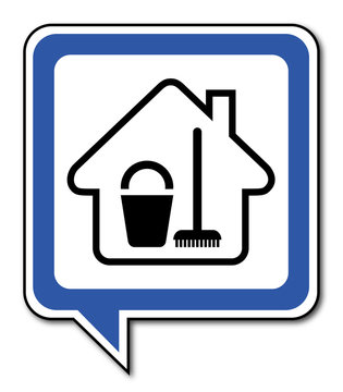 Logo maison et ménage.
