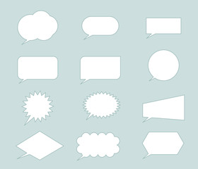 Speech bubbles icon. vector illustration.