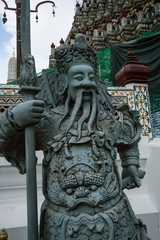 Fototapeta na wymiar Statues inside Wat Pho Attractions located in Bangkok, Thailand.