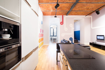 Kitchen in bachelor apartment