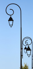 Fototapeta na wymiar éclairage public lumière lampadaire