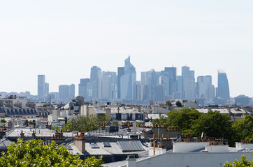 Fototapeta na wymiar toit de Paris - la défense