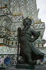Statues inside Wat Pho Attractions located in Bangkok, Thailand.
