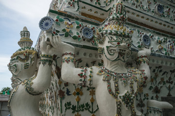 Giant Wat Pho Attractions located in Bangkok, Thailand.