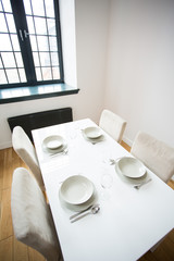 Table with table setting