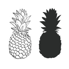 Black and white Pineapple