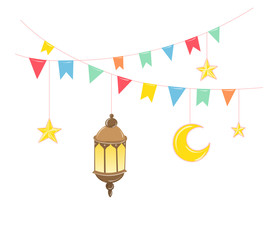 Ramadan Kareem. Islamic background. Greeting card.