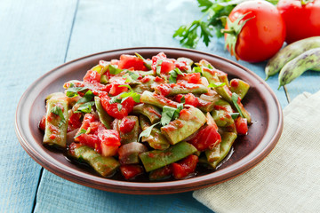 green beans with tomatoes lobio