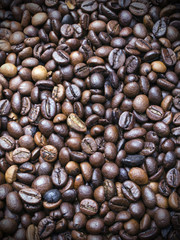 coffee beans texture background