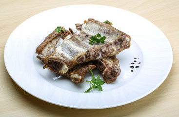 Roasted pork ribs